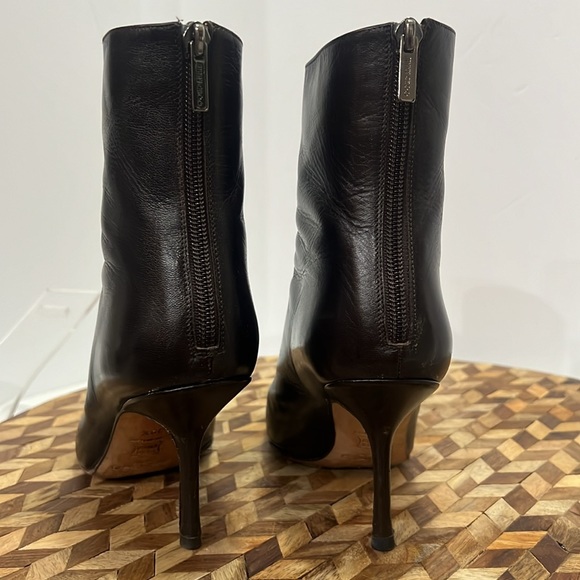 JIMMY CHOO Daisy Dark Brown Leather Ankle Boots 8.5 - Picture 5 of 15